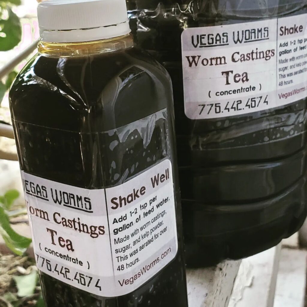 Worm Castings Tea for Healthy Soil
