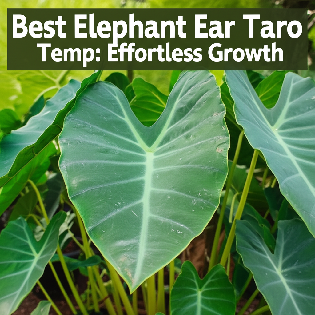 Best Elephant Ear Taro Temp: Effortless Growth
