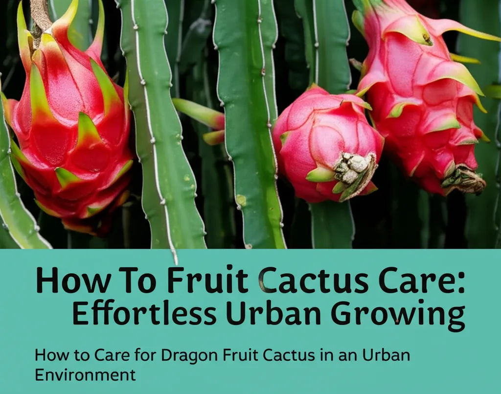 Dragon Fruit Cactus Care: Effortless Urban Growing. How to Care for Dragon Fruit Cactus in an Urban