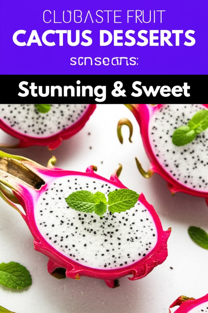 Dragon Fruit Cactus Desserts: Stunning & Sweet