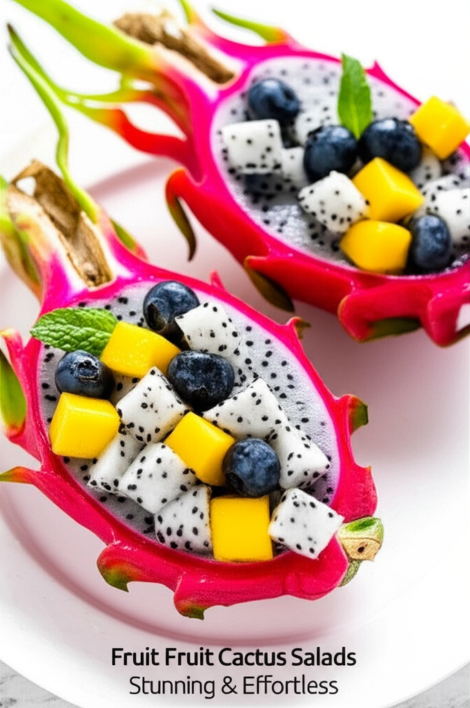 Dragon Fruit Cactus Salads: Stunning & Effortless