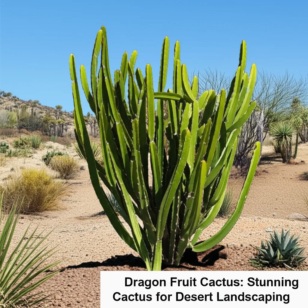 Dragon Fruit Cactus: Stunning Desert Landscaping. Dragon Fruit Cactus for Desert Landscaping.