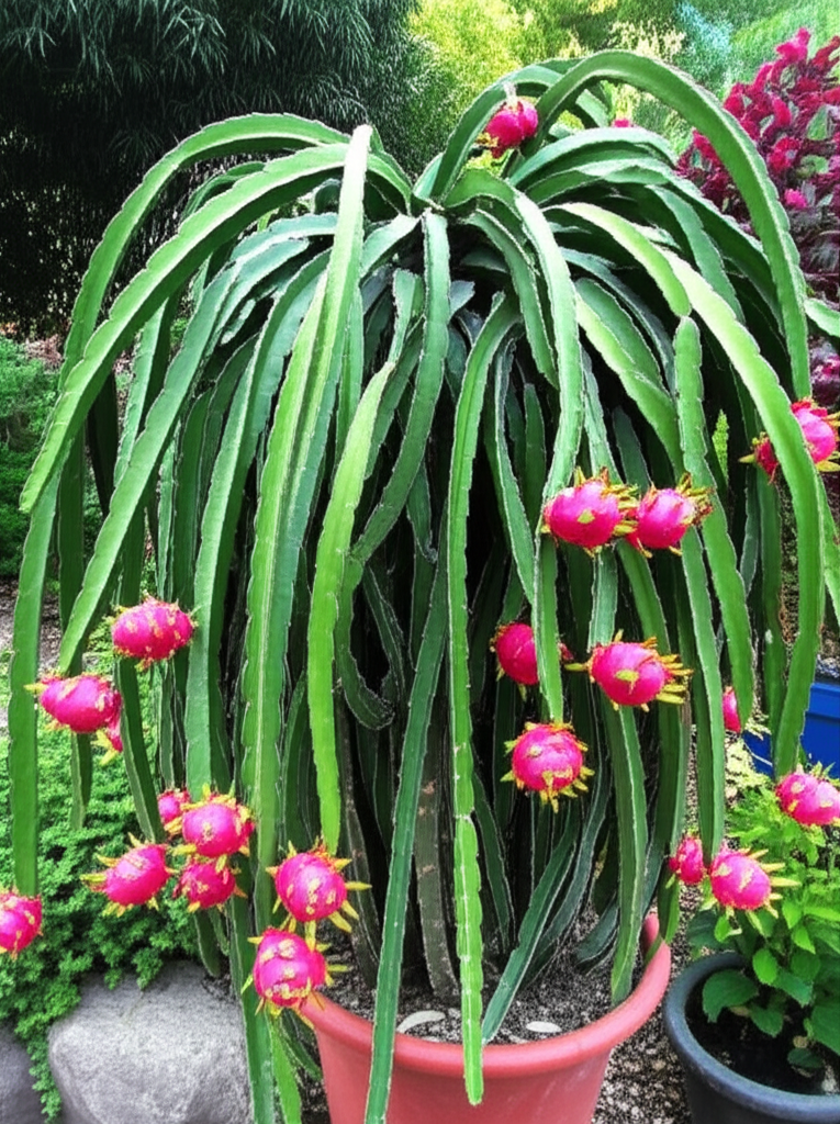 Dragon Fruit Cactus: Stunning Focal Point Garden Design