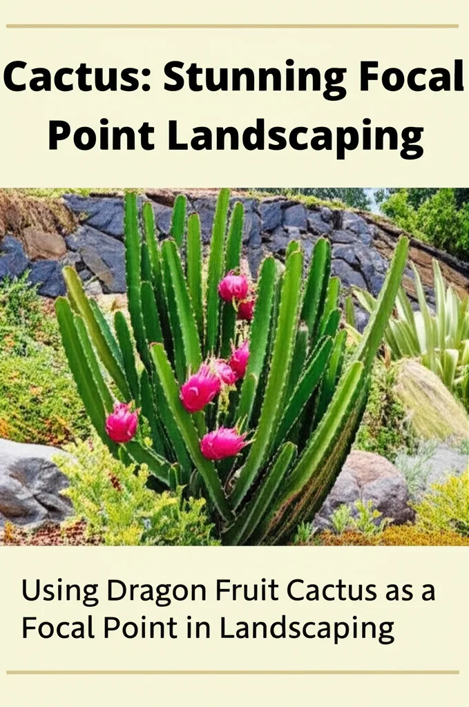 Dragon Fruit Cactus: Stunning Focal Point Landscaping. Using Dragon Fruit Cactus as a Focal Point in