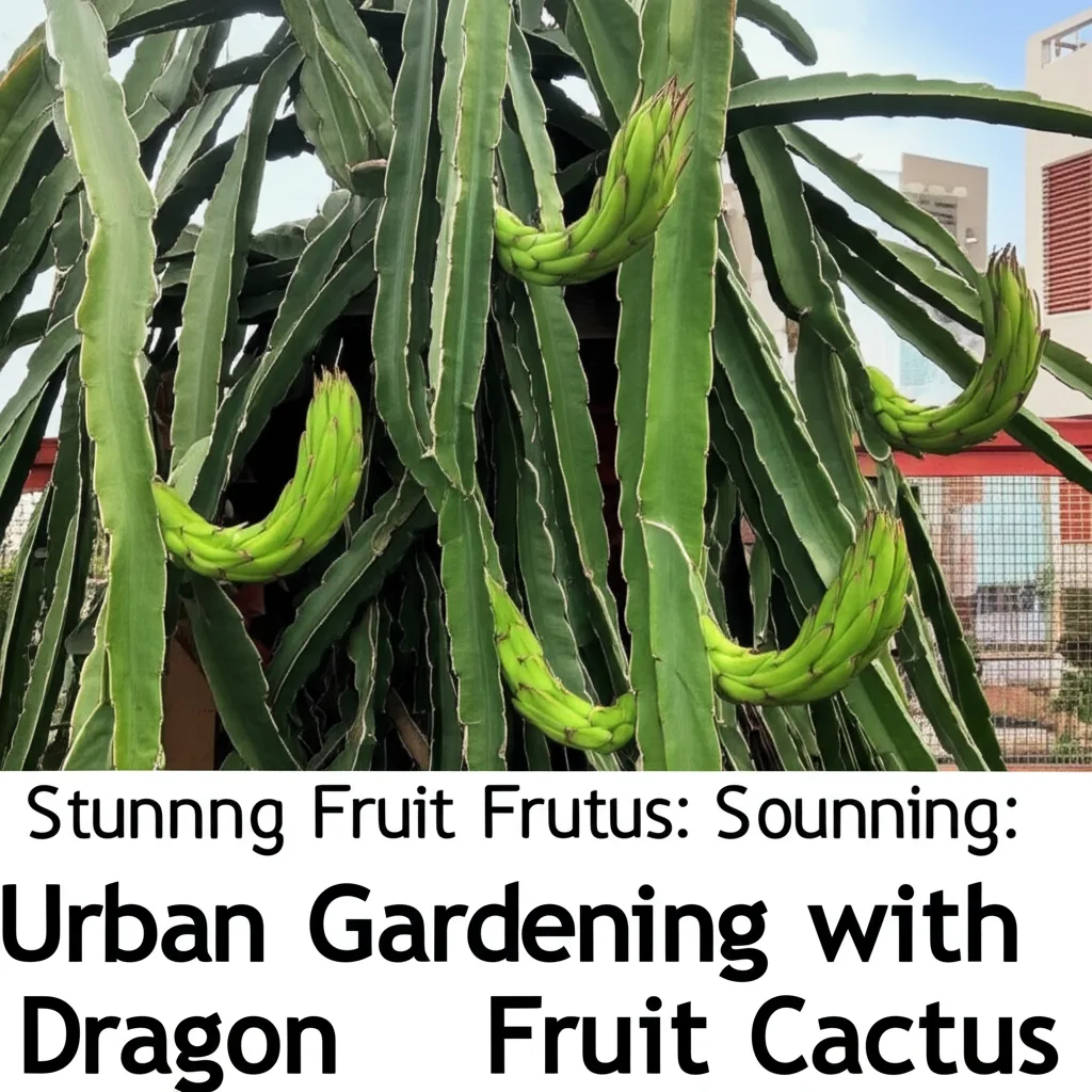 Dragon Fruit Cactus: Stunning Urban Gardening. Urban Gardening with Dragon Fruit Cactus.