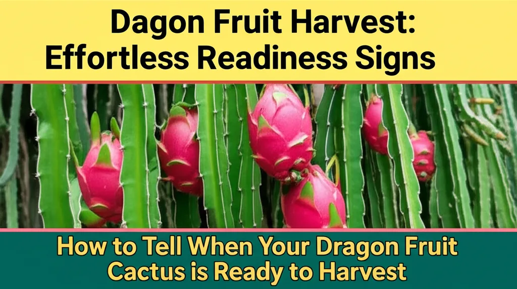 Dragon Fruit Harvest: Effortless Readiness Signs. How to Tell When Your Dragon Fruit Cactus is Ready