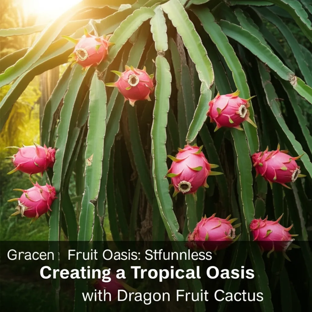 Dragon Fruit Oasis: Stunning & Effortless. Creating a Tropical Oasis with Dragon Fruit Cactus.
