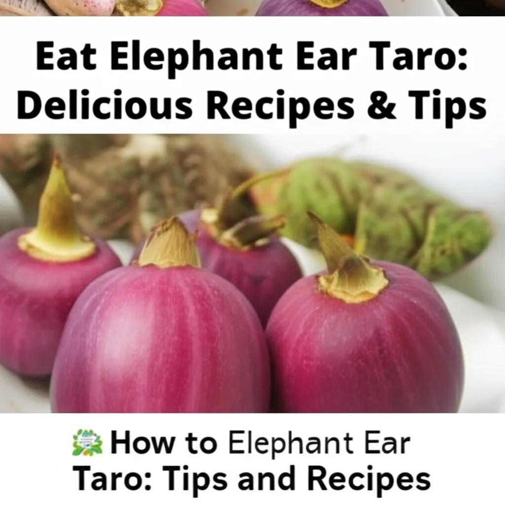 Eat Elephant Ear Taro: Delicious Recipes & Tips. How to Eat Elephant Ear Taro: Tips and Recipes.