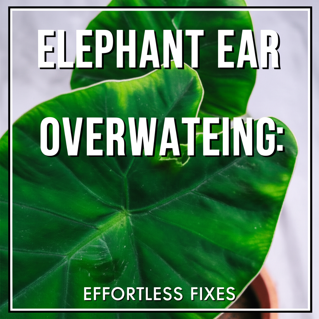 Elephant Ear Overwatering: Effortless Fixes