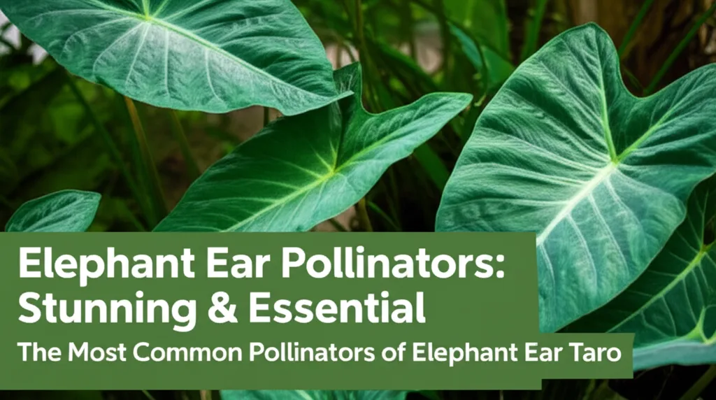 Elephant Ear Pollinators: Stunning & Essential. The Most Common Pollinators of Elephant Ear Taro.