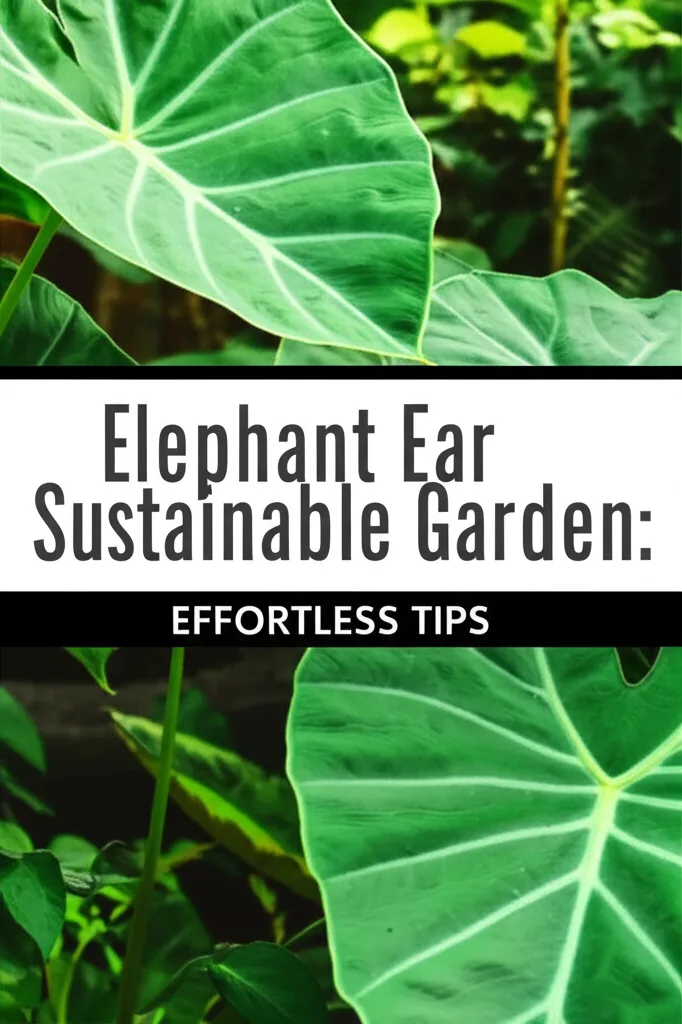 Elephant Ear Sustainable Garden: Effortless Tips