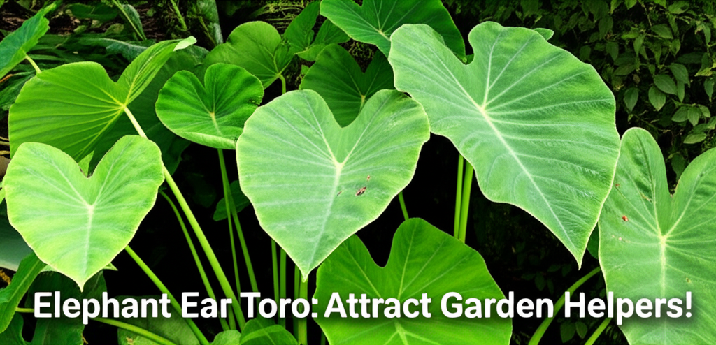 Elephant Ear Taro: Attract Garden Helpers!