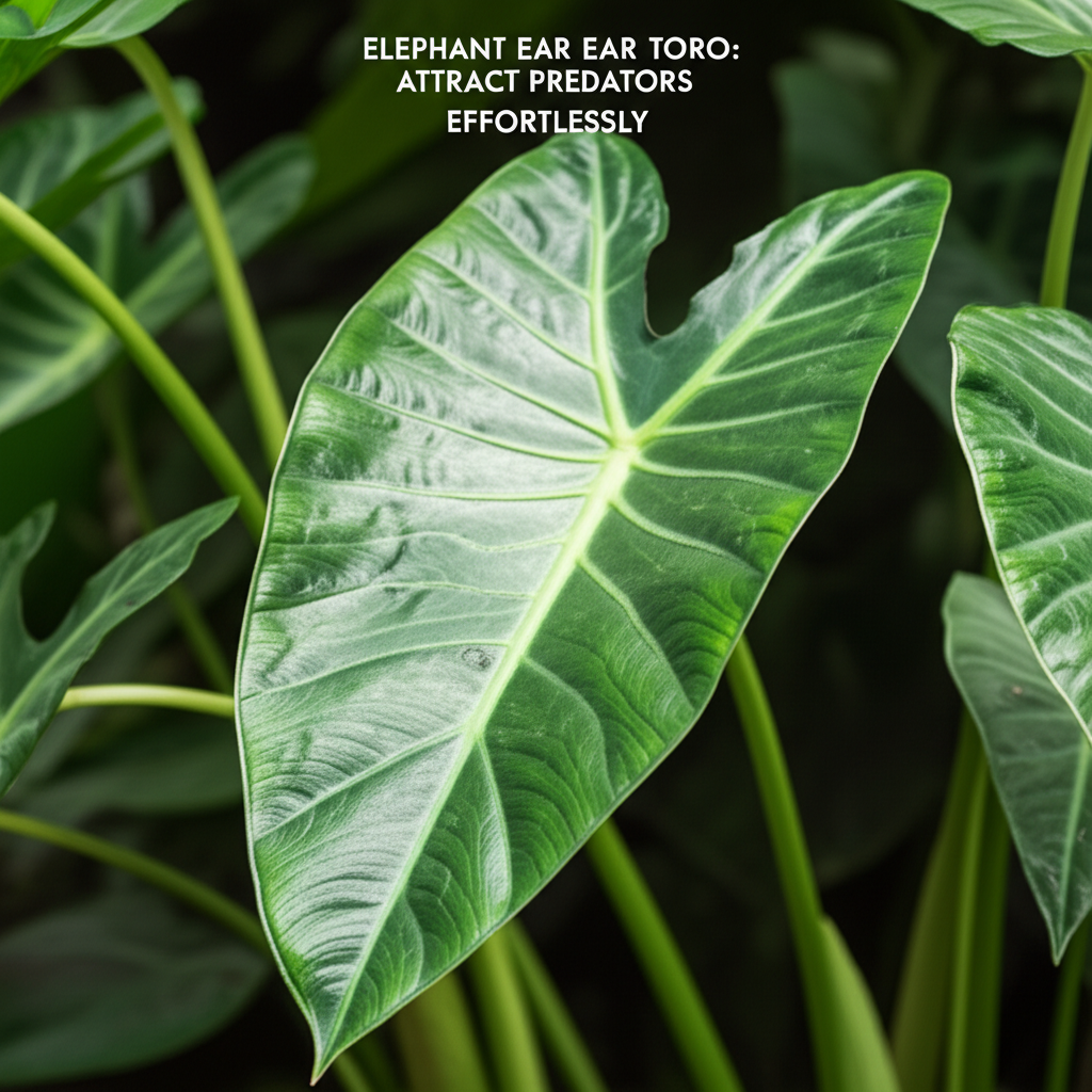 Elephant Ear Taro: Attract Predators Effortlessly