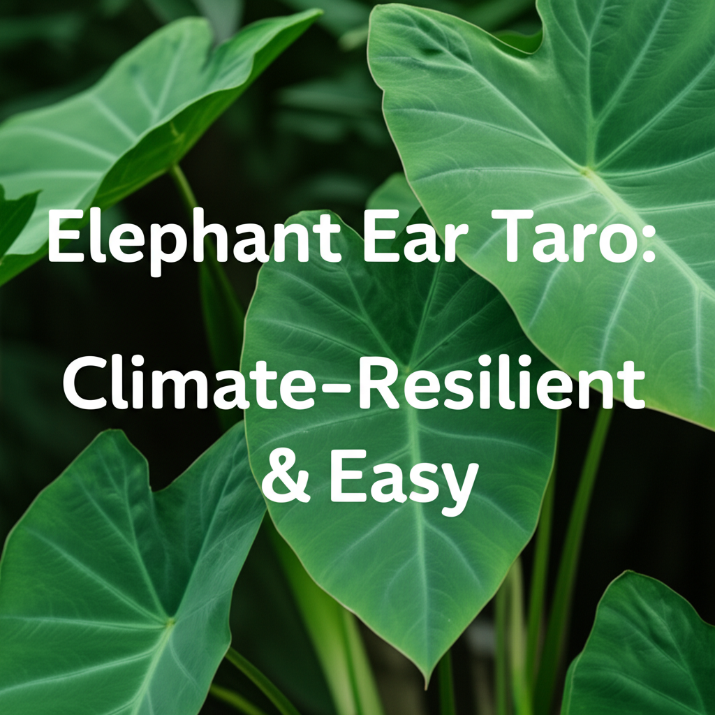 Elephant Ear Taro: Climate-Resilient & Easy