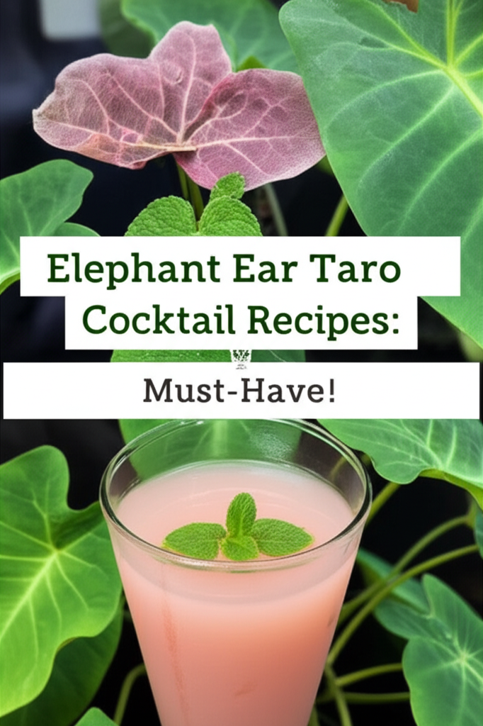 Elephant Ear Taro Cocktail Recipes: Must-Have!