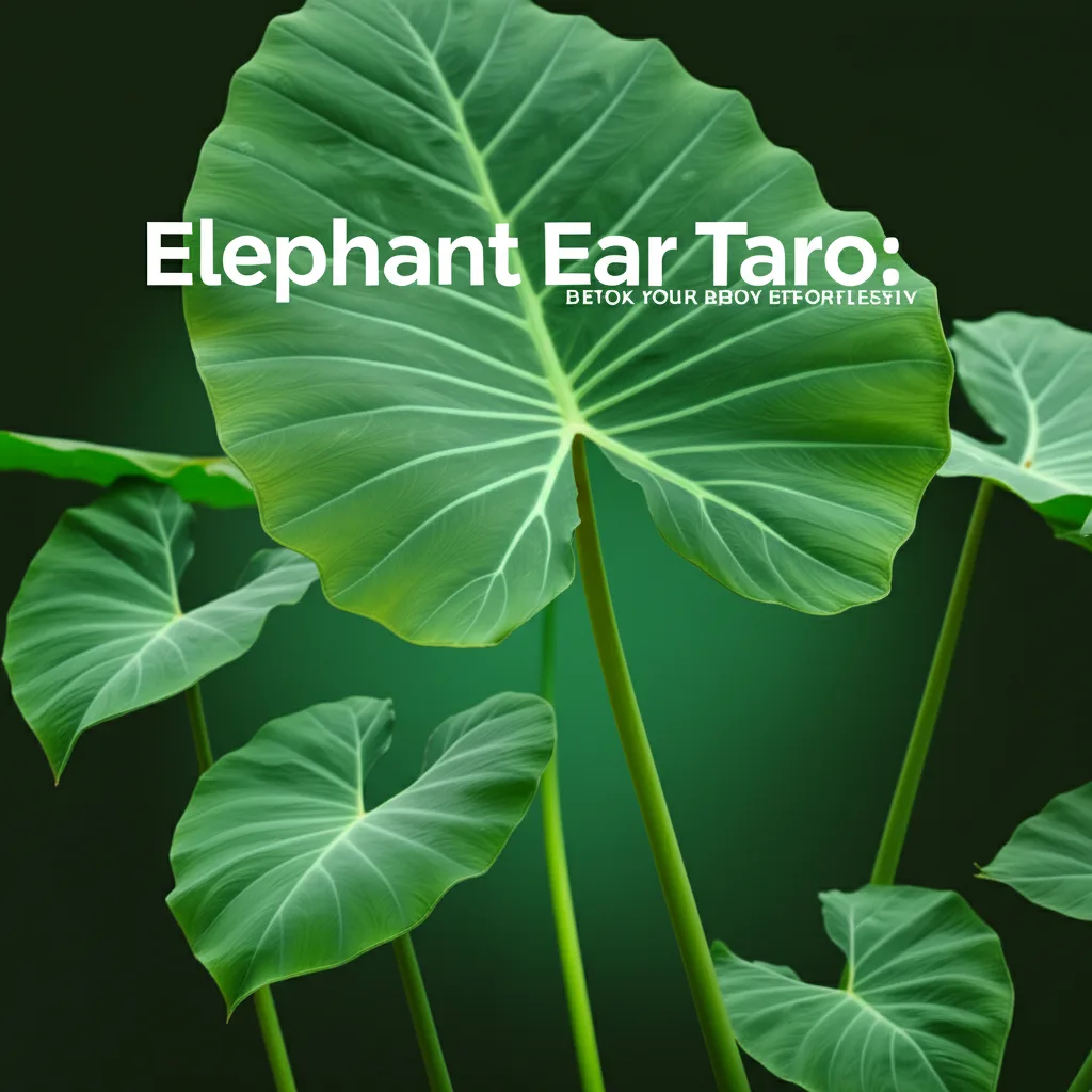 Elephant Ear Taro: Detox Your Body Effortlessly