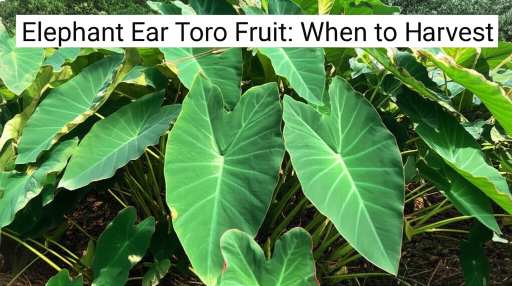 Elephant Ear Taro Fruit: When to Harvest