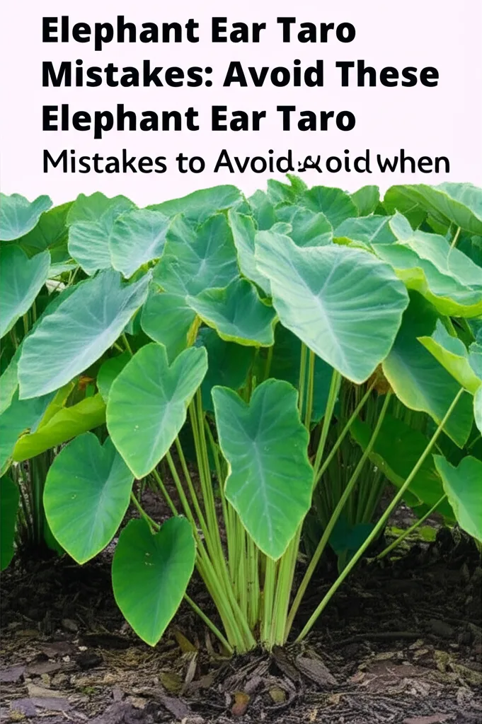 Elephant Ear Taro Mistakes: Avoid These!. Mistakes to Avoid When Growing Elephant Ear Taro.