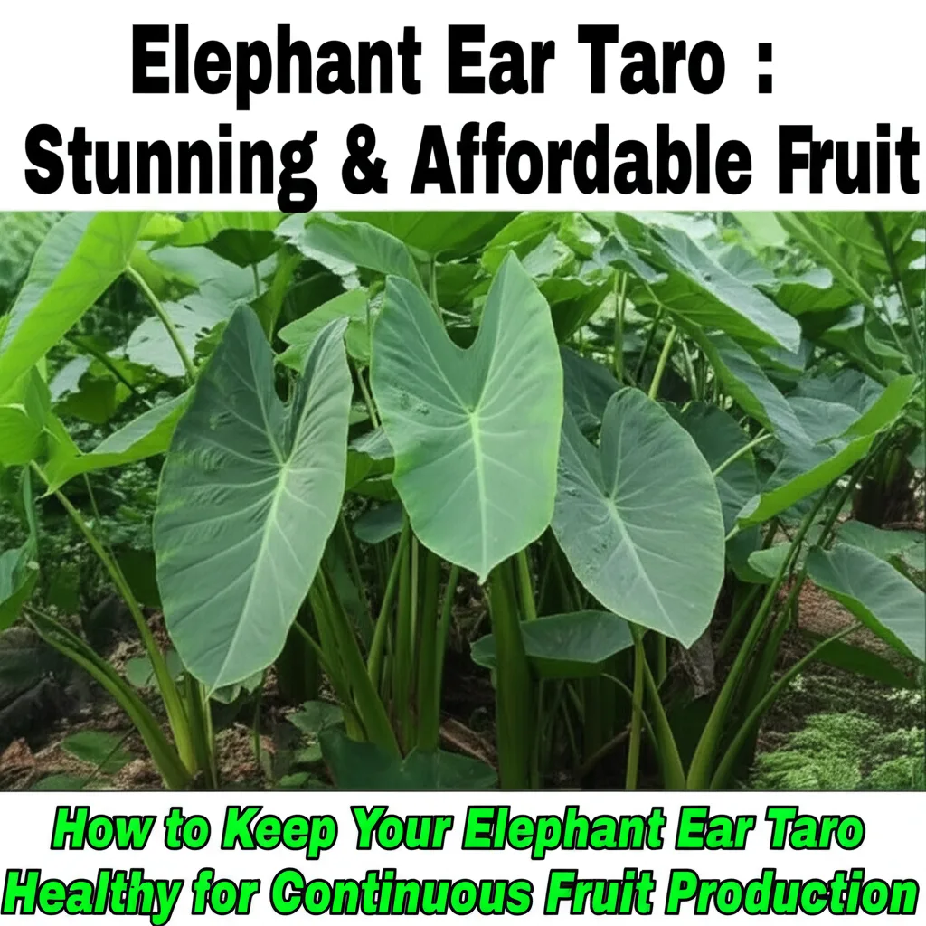 Elephant Ear Taro: Stunning & Affordable Fruit. How to Keep Your Elephant Ear Taro Healthy for Conti