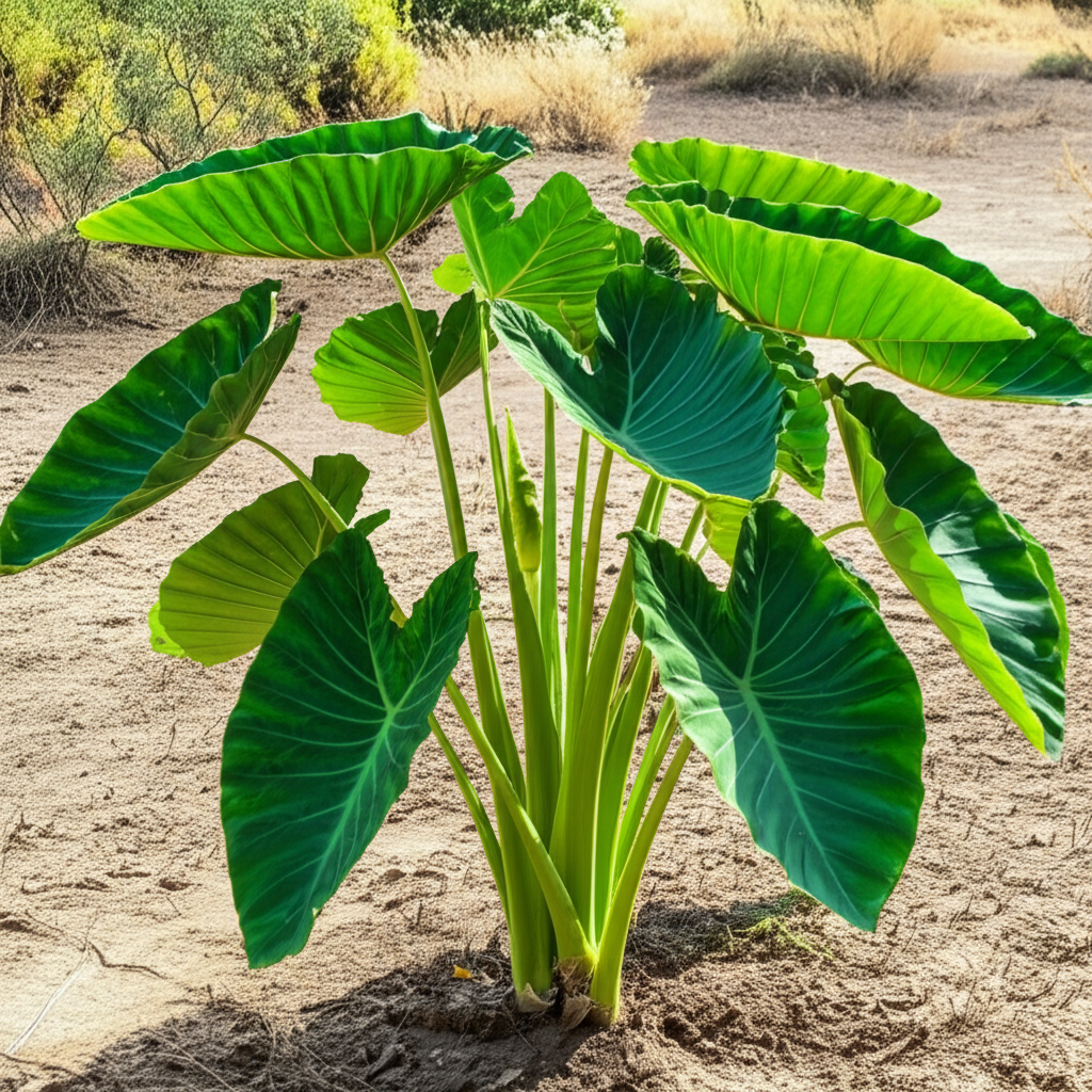 Elephant Ear Taro: Stunning Dry Climate Success