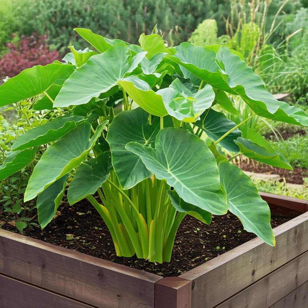 Elephant Ear Taro: Stunning Raised Bed Success