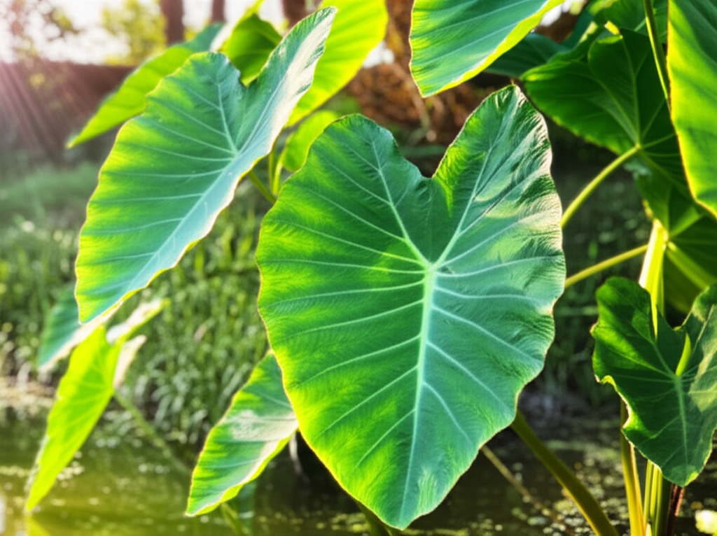 Elephant Ear Taro: Stunning Wetland Growth