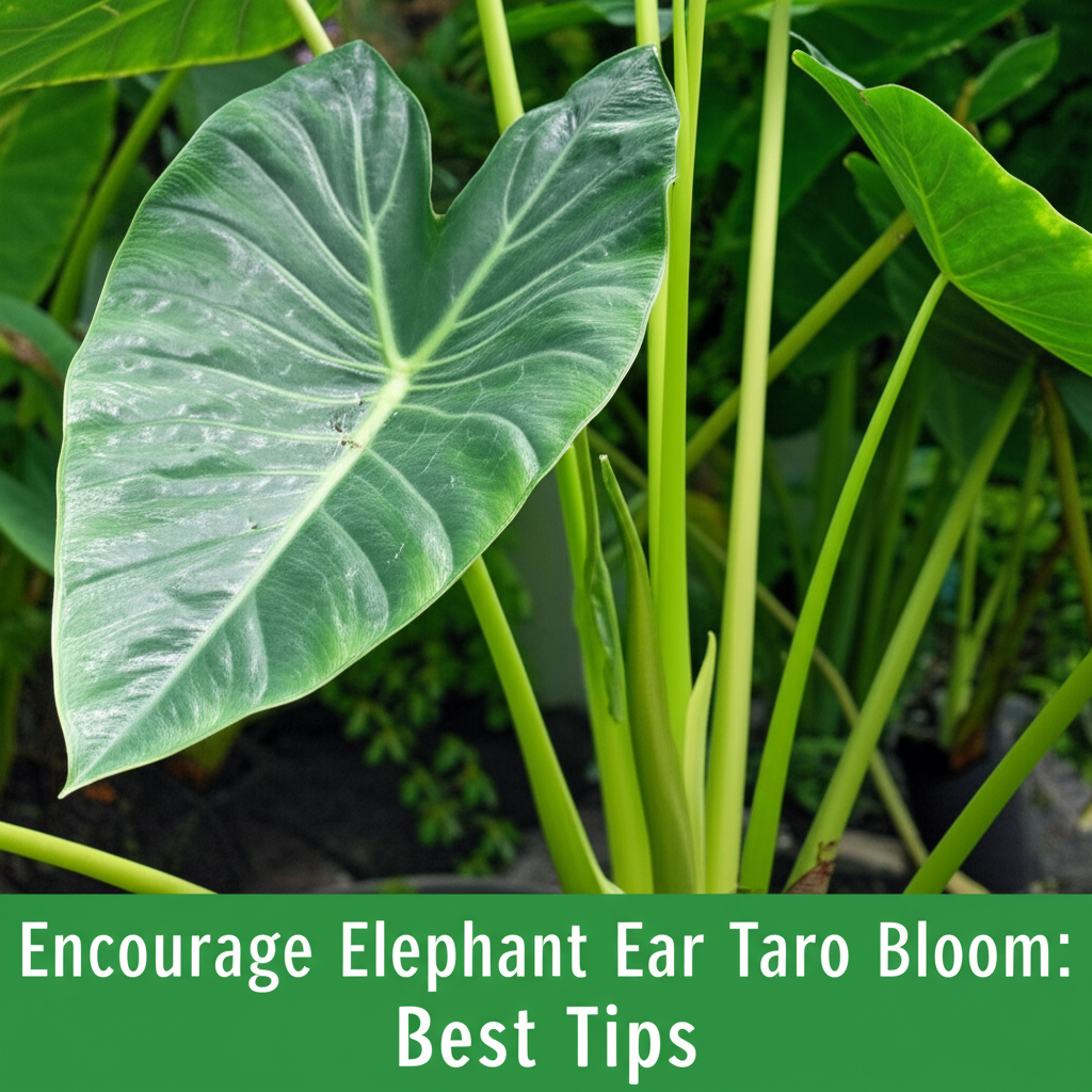 Encourage Elephant Ear Taro Bloom: Best Tips