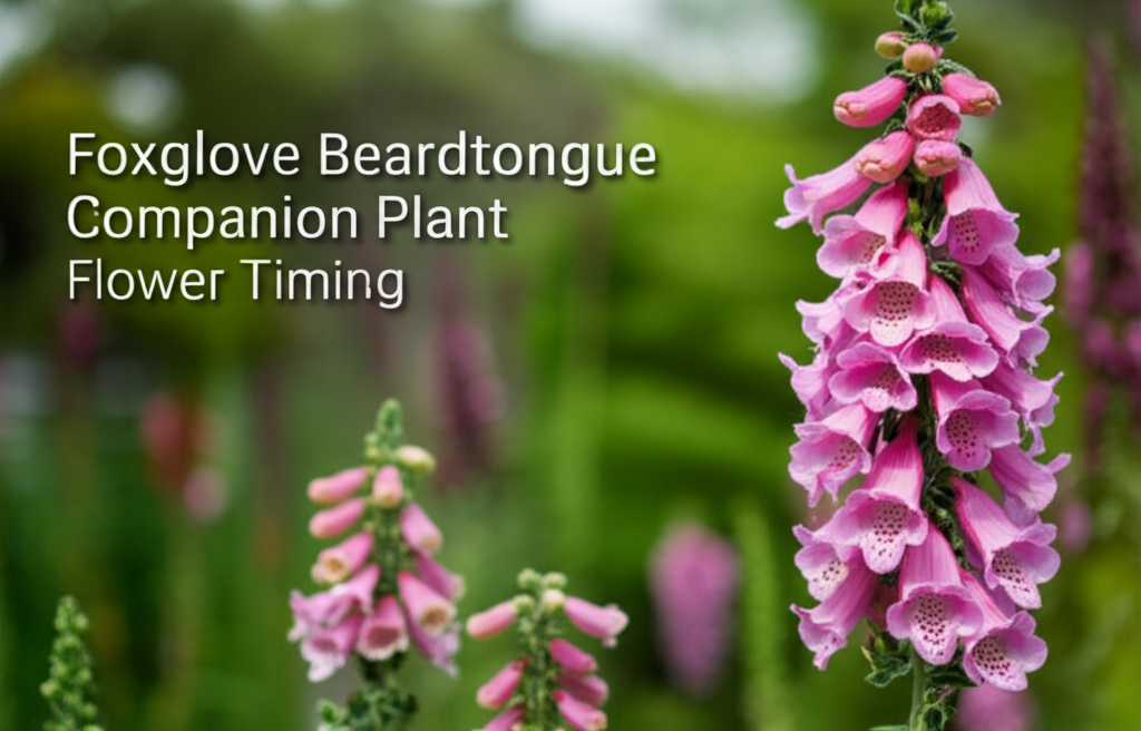Foxglove Beardtongue Companion Plant Flower Timing