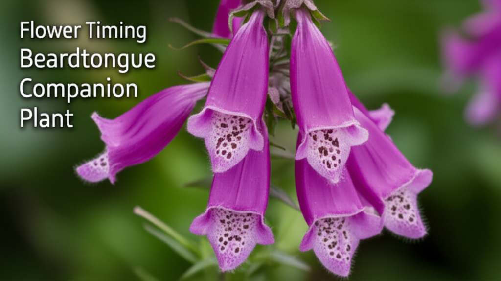 Foxglove Beardtongue Companion Plant Flower Timing section visual