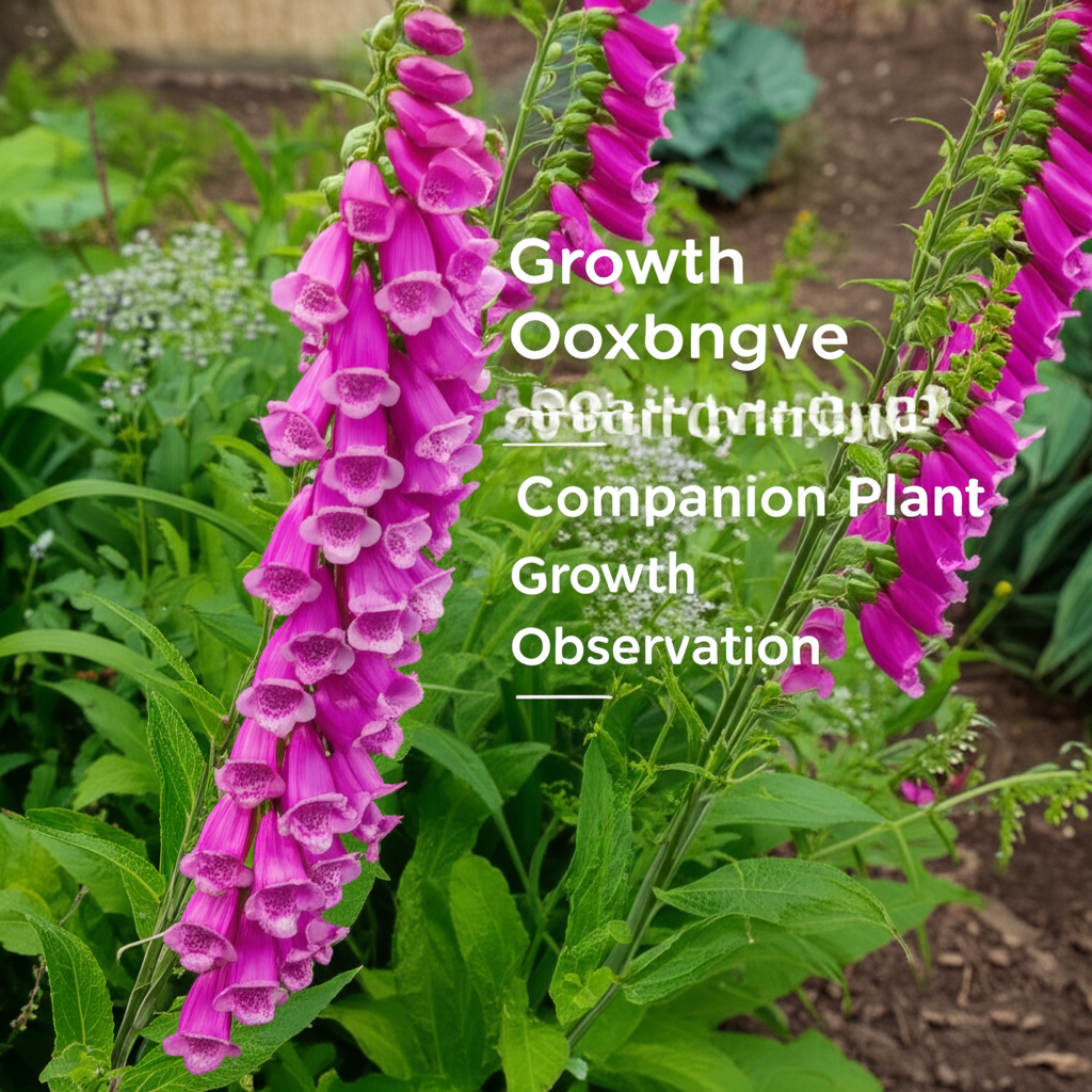Foxglove Beardtongue Companion Plant Growth Observation