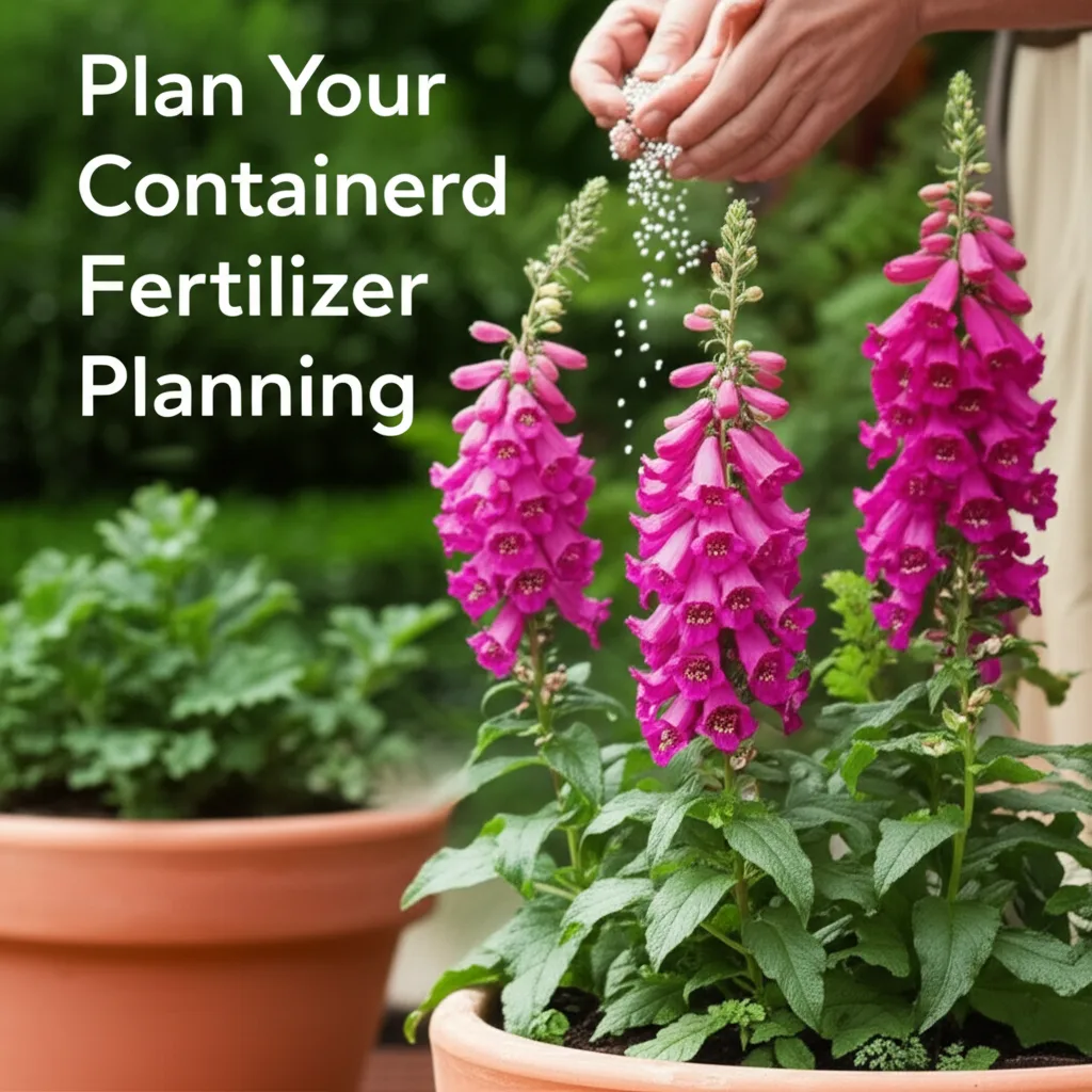 Foxglove Beardtongue Container Fertilizer Planning