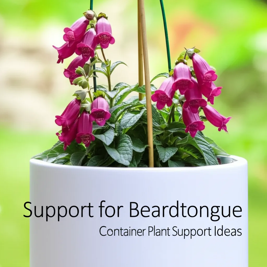 Foxglove Beardtongue Container Plant Support Ideas