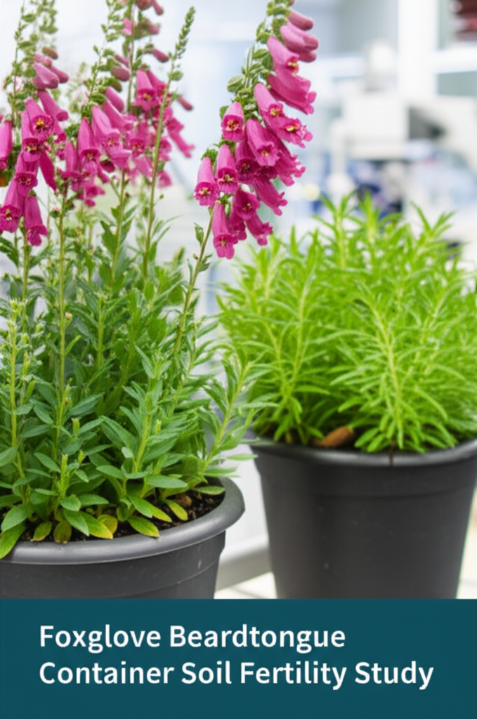 Foxglove Beardtongue Container Soil Fertility Study