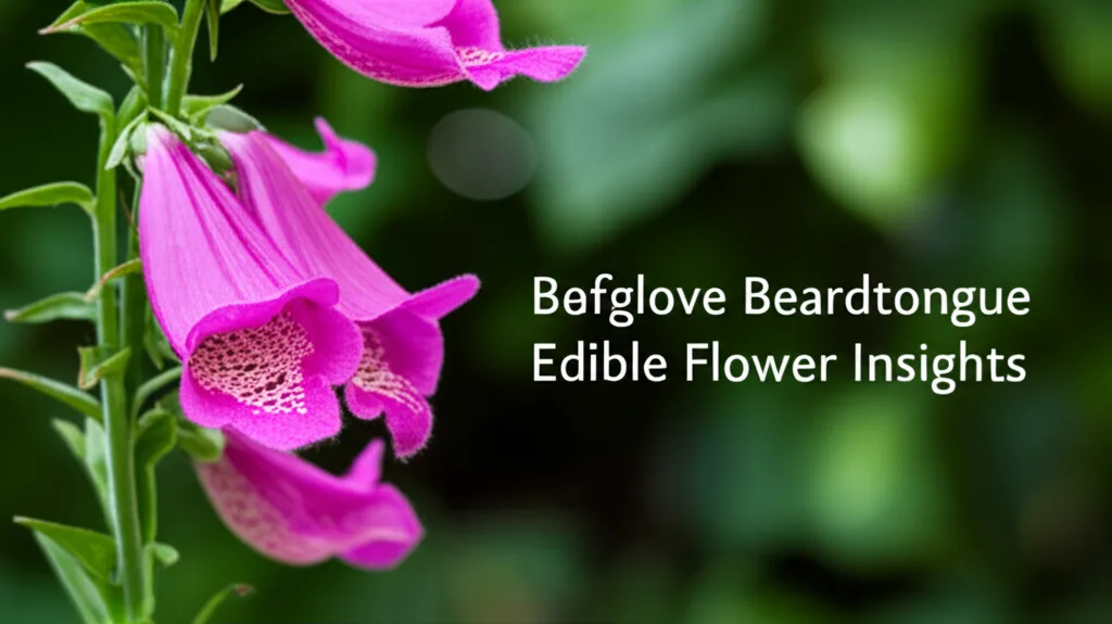 Foxglove Beardtongue Edible Flower Insights