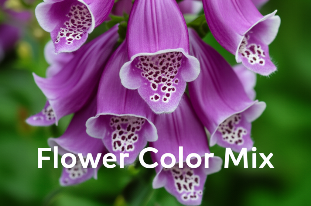 Foxglove Beardtongue Flower Cluster Color Combinations section visual