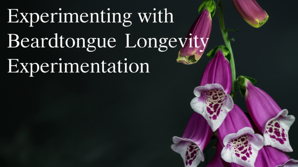 Foxglove Beardtongue Flower Longevity Experimentation