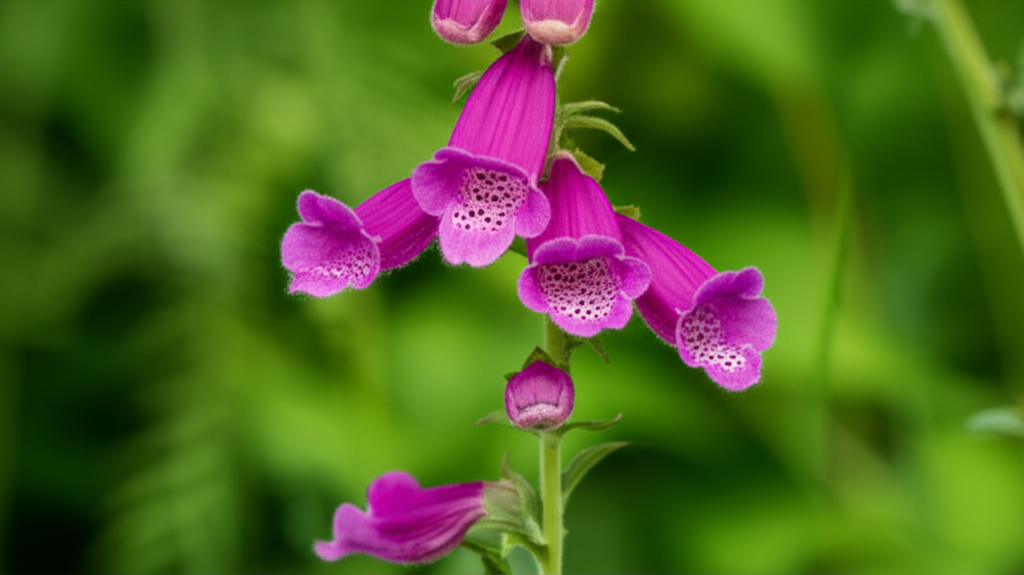 Foxglove Beardtongue Flower Morphology Documentation