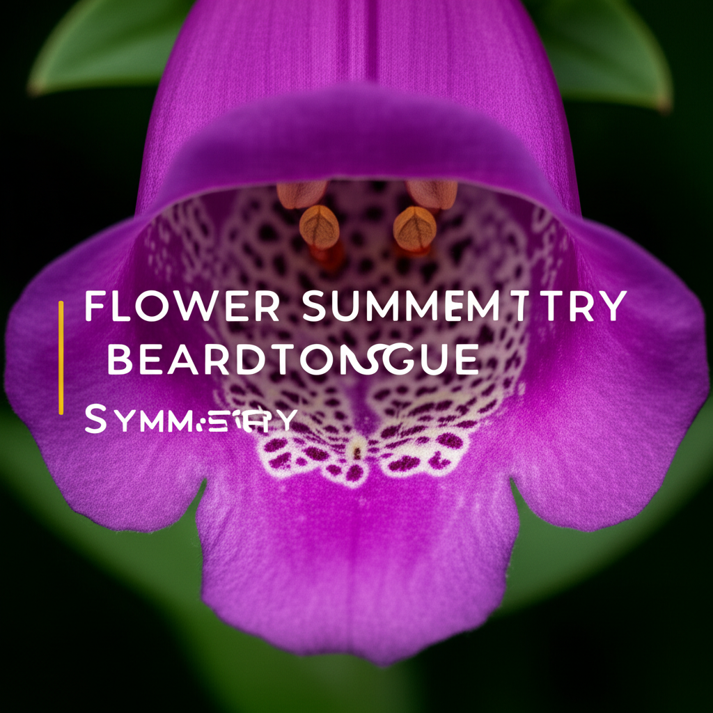 Foxglove Beardtongue Flower Symmetry Documentation section visual