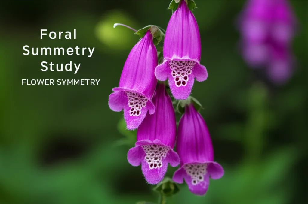 Foxglove Beardtongue Flower Symmetry Study