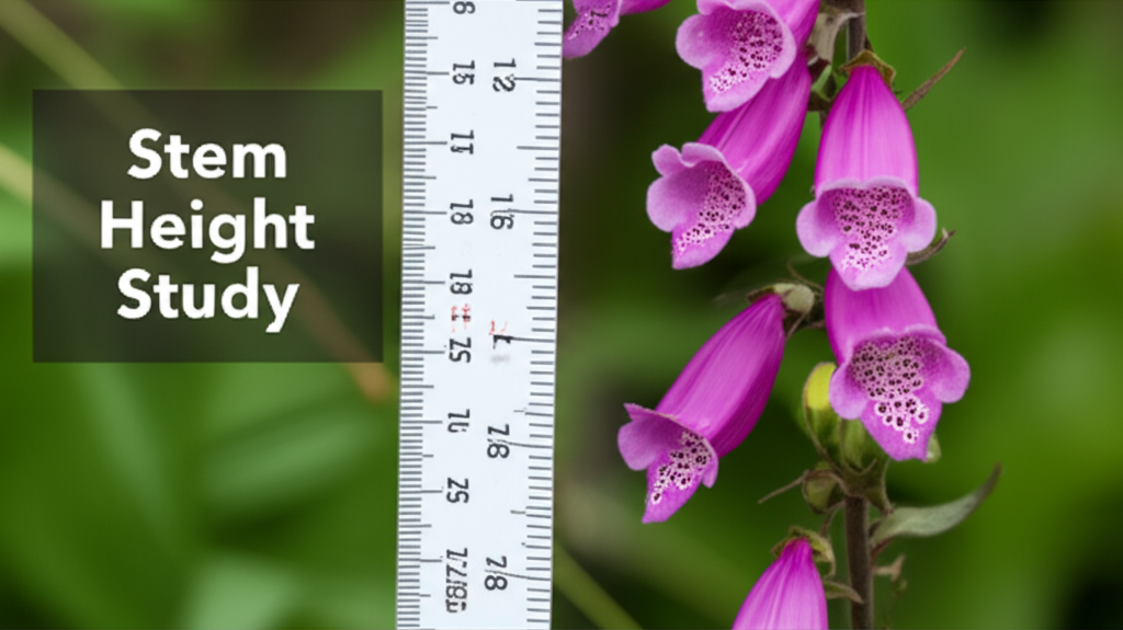 Foxglove Beardtongue Flowering Stem Height Study section visual