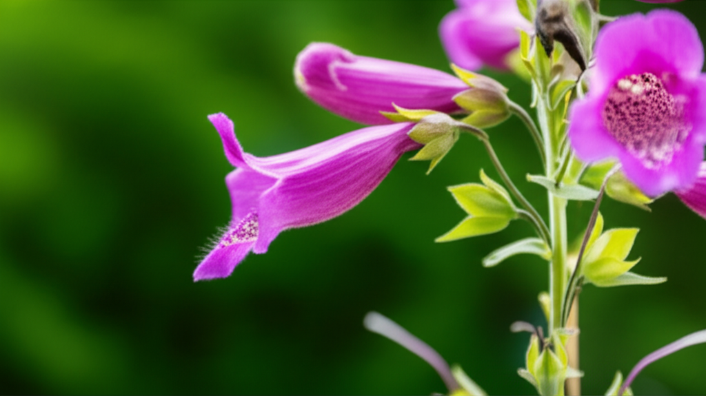 Foxglove Beardtongue Flowering Stem Observation section visual