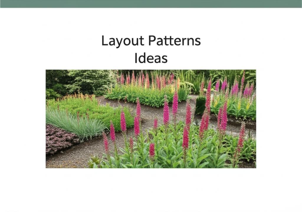 Foxglove Beardtongue Garden Bed Layout Patterns section visual