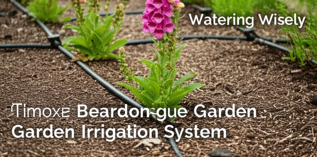 Foxglove Beardtongue Garden Irrigation System Setup