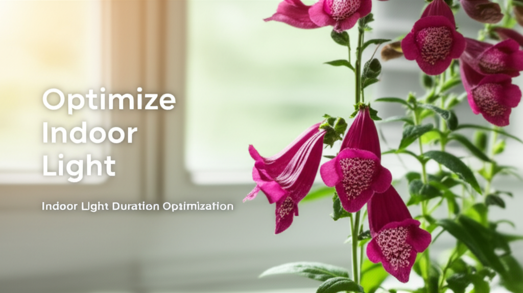 Foxglove Beardtongue Indoor Light Duration Optimization section visual