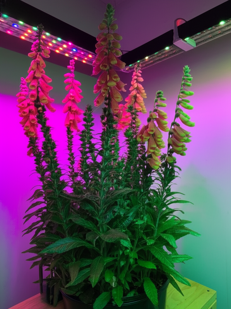 Foxglove Beardtongue Indoor Light Spectrum Study section visual