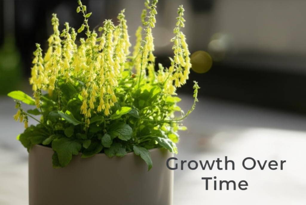 Foxglove Beardtongue Indoor Plant Growth Monitoring section visual