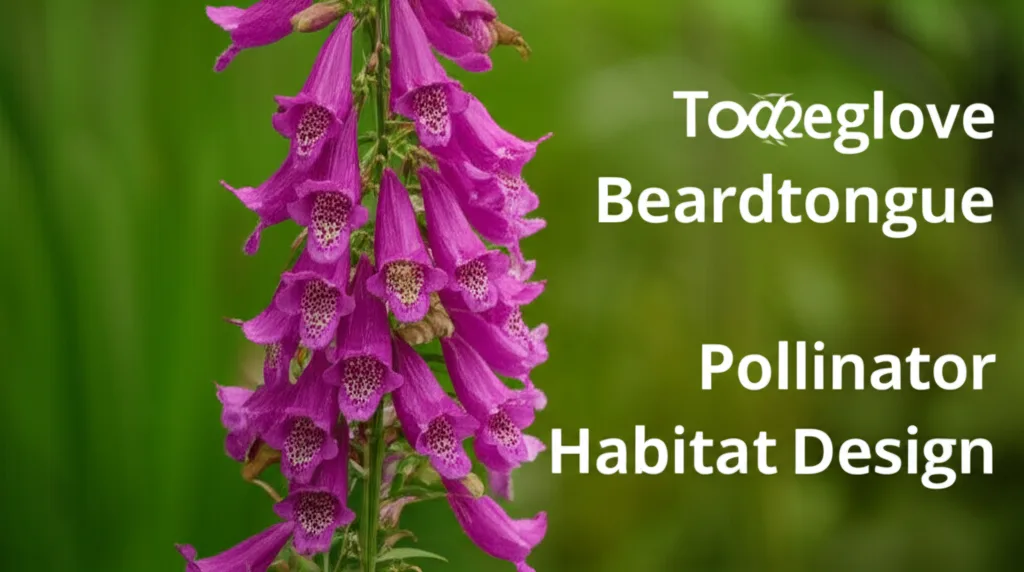 Foxglove Beardtongue Pollinator Habitat Design section visual