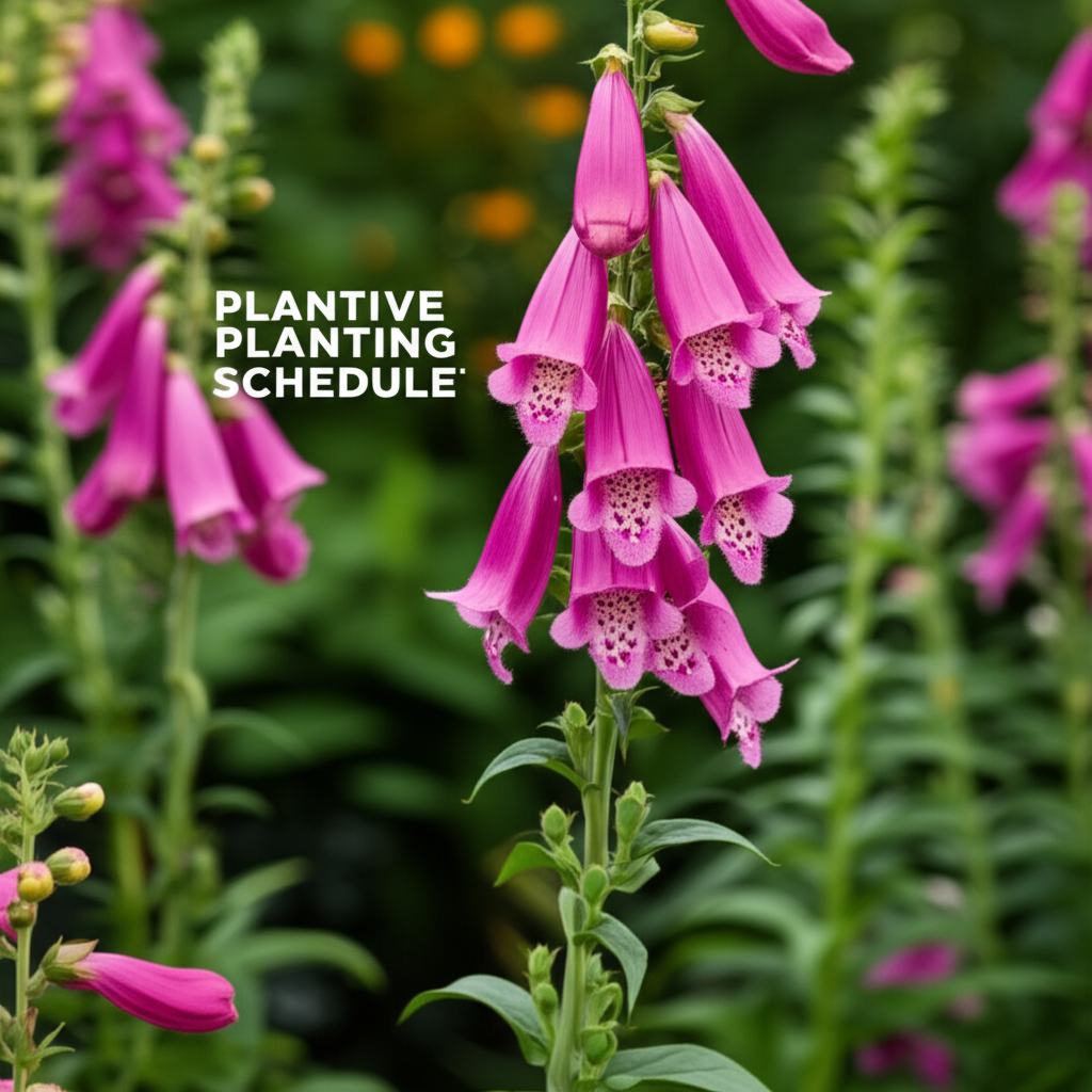 Foxglove Beardtongue Pollinator Planting Schedule section visual