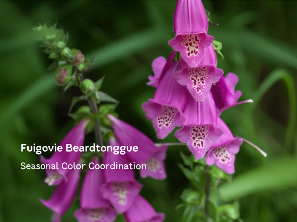 Foxglove Beardtongue Seasonal Color Coordination