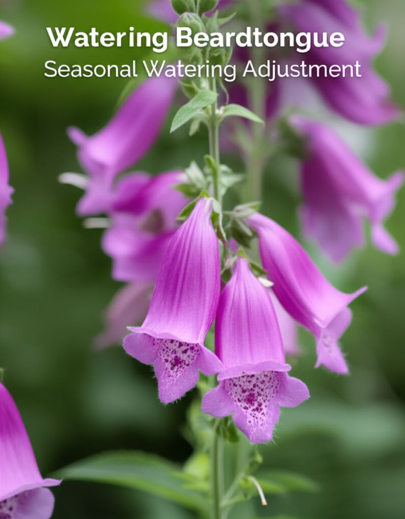Foxglove Beardtongue Seasonal Watering Adjustment